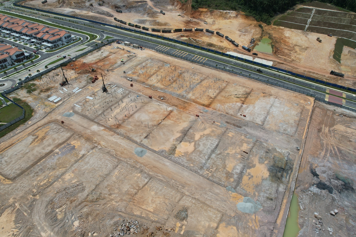 Earth work in progress to start sewerage work as at 01.05.2025.