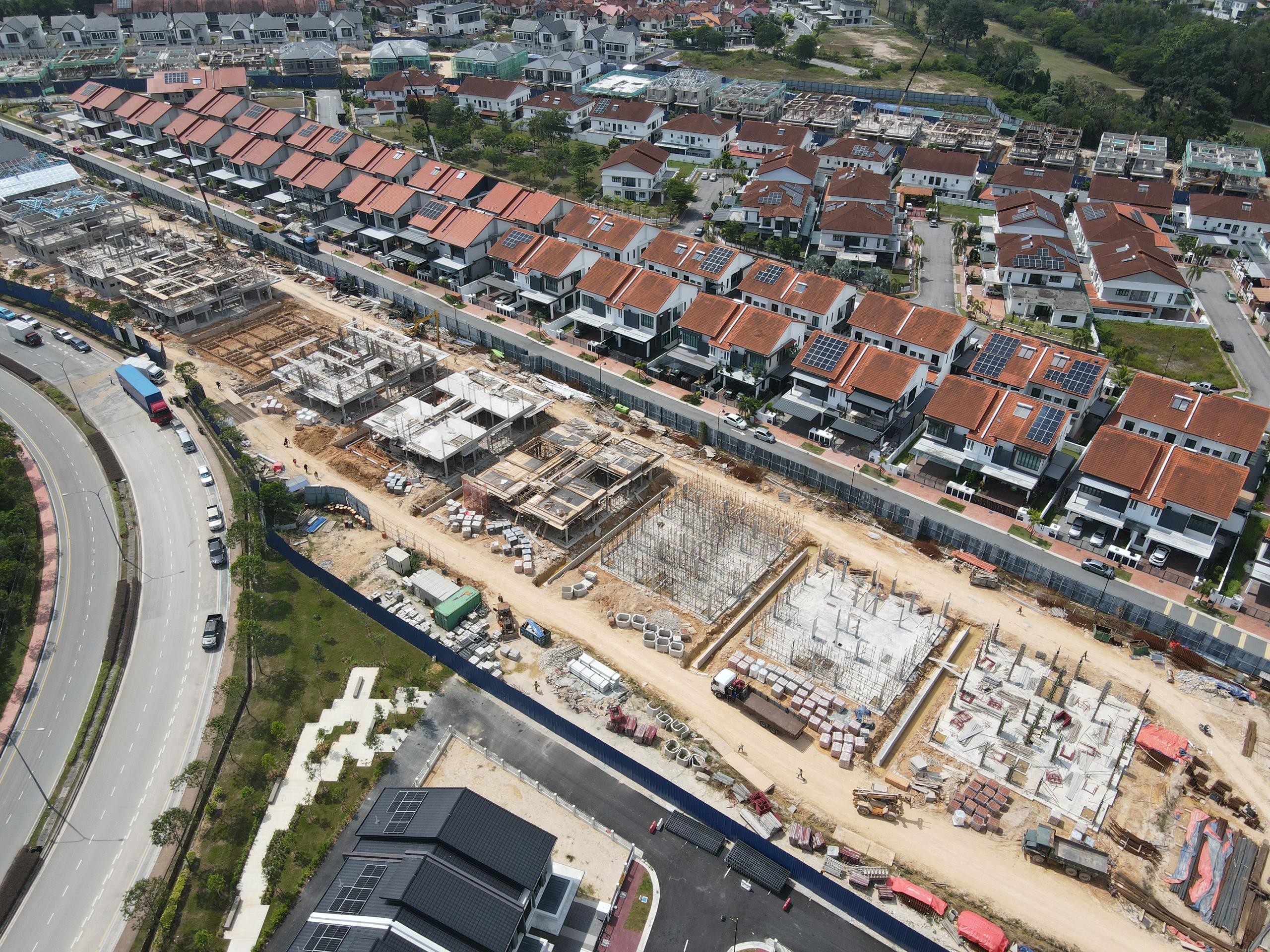 Site photo Bandar Kinrara Anggun Villa 3 Phase 7A7A as at 22/07/2025 - 35% site progress - The structural framework of the said buiding.