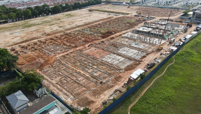 Lumiere ​Site Progess as at 14 April 2025 - The Foundation of the Said Building.